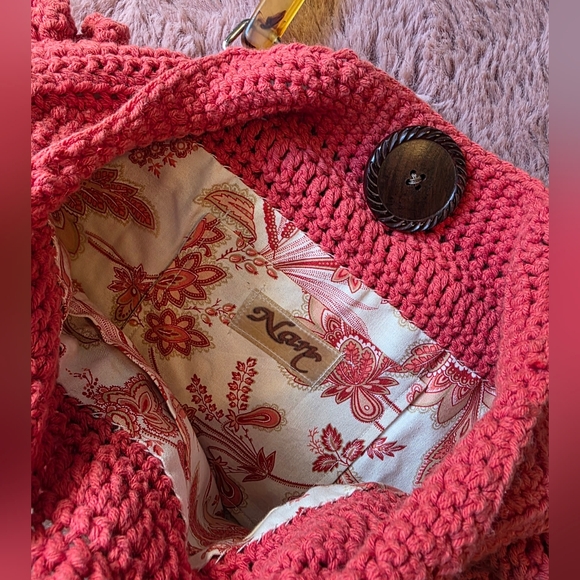 Vintage Mauve Crochet Bag - Picture 4 of 5